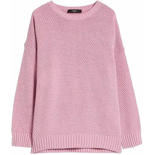 Risotto Stitch Cotton Blend Sweater , female, Sizes: L, XL - Max Mara Weekend - Modalova