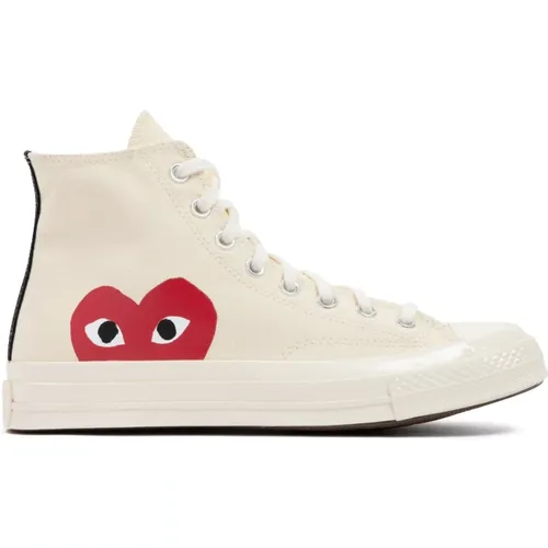 Canvas Hi-Top Sneakers - Comme des Garçons Play - Modalova