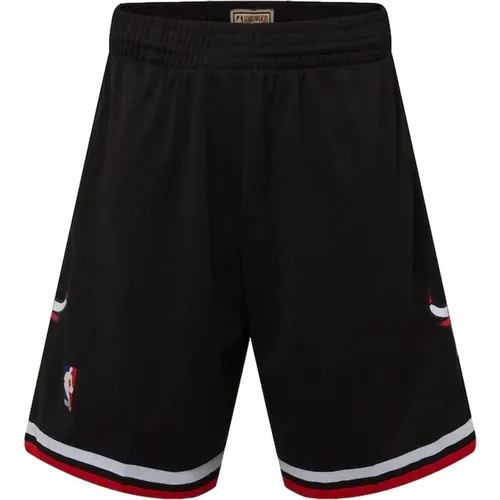 Schwarze Swingman Shorts - Mitchell & Ness - Modalova