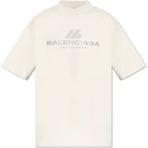 Bedrucktes T-Shirt , Herren, Größe: XS - Balenciaga - Modalova