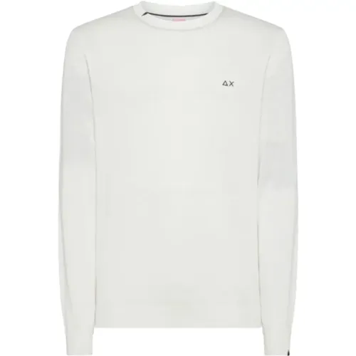 Weißes Baumwoll-Sweater-Set für Männer , Herren, Größe: XL - Sun68 - Modalova