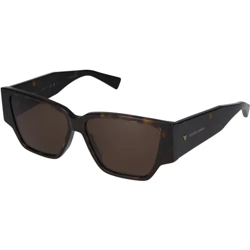 Stylische Sonnenbrille BV1285S,Schwarz/Graue Sonnenbrille BV1285S,Sonnenbrille,Designer Sonnenbrille Bv1285S Schwarz - Bottega Veneta - Modalova