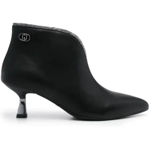 Schwarze Rhinestone Stiefeletten , Damen, Größe: 36 EU - Liu Jo - Modalova