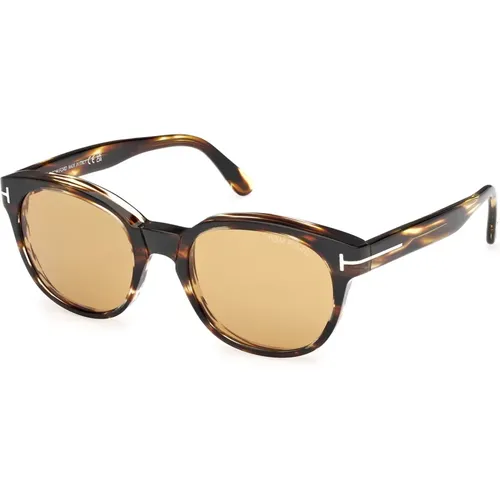 Stilvolle Sonnenbrille Mert in Braun , Herren, Größe: 53 MM - Tom Ford - Modalova