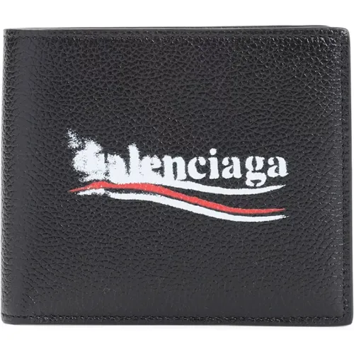 Square Folded Wallet in , male, Sizes: ONE SIZE - Balenciaga - Modalova