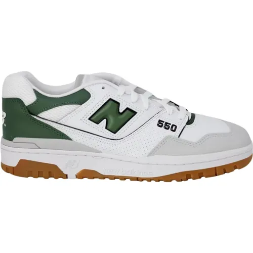 Grüne Leder Slip-On Sneakers mit Gummisohle , Herren, Größe: 43 EU - New Balance - Modalova