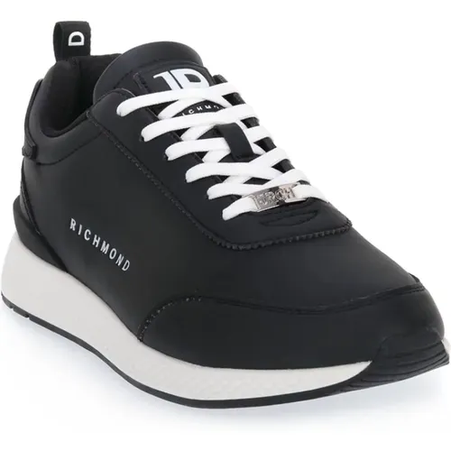 Calf Leather Sneakers , male, Sizes: 8 UK - Richmond - Modalova