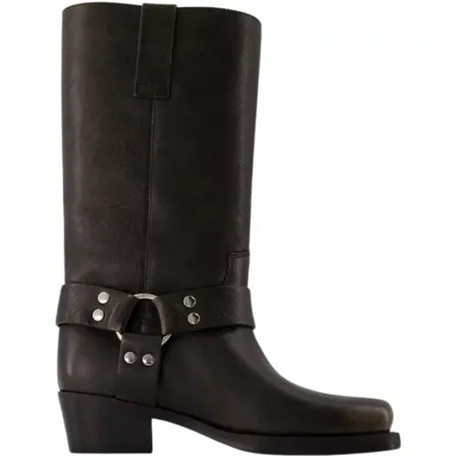 Pointed Toe Leather Boots - , female, Sizes: 5 UK, 4 UK, 6 UK - Paris Texas - Modalova