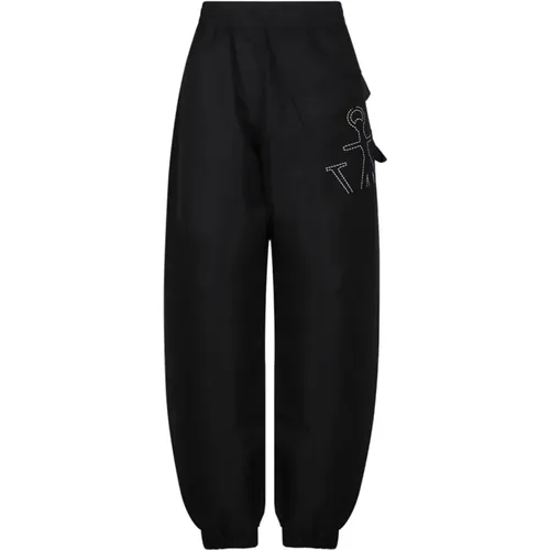 Schwarze Asymmetrische Track Pants , Herren, Größe: 2XS - JW Anderson - Modalova