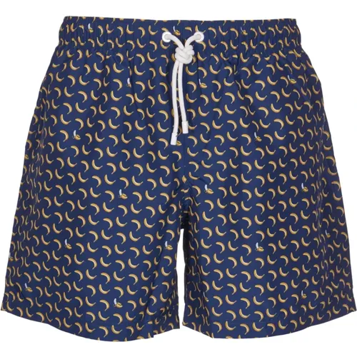 Banana Print Swim Shorts , male, Sizes: S, L - Palm Angels - Modalova