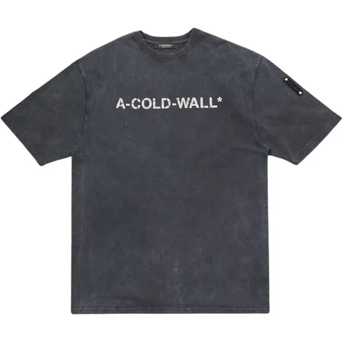 Logo Onyx T-Shirt , Herren, Größe: L - A-Cold-Wall - Modalova