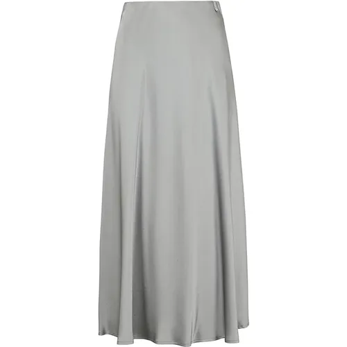 Satin Effect Skirt , female, Sizes: L, M, XS - Herno - Modalova