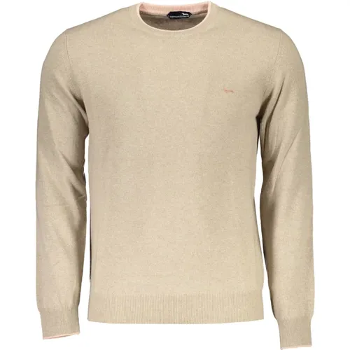 Herren Beiger Pullover mit Logo-Stickerei - Harmont & Blaine - Modalova