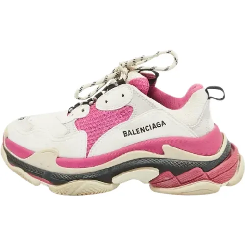 Pre-owned Leather sneakers , female, Sizes: 6 UK - Balenciaga Vintage - Modalova