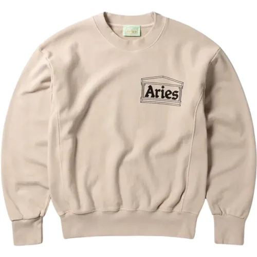 Cross-Grain Logo Sweater , male, Sizes: S - Aries - Modalova