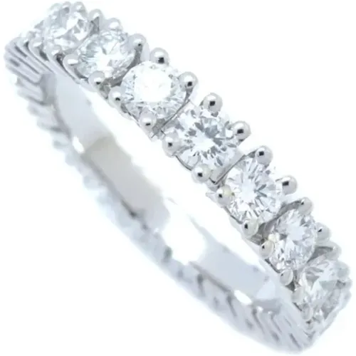 Pre-owned Platinum rings , female, Sizes: ONE SIZE - Cartier Vintage - Modalova