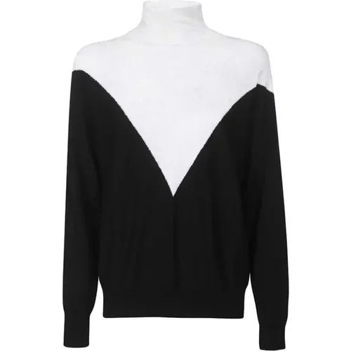 Gerippter Rollkragenpullover , Damen, Größe: XS - Emporio Armani - Modalova