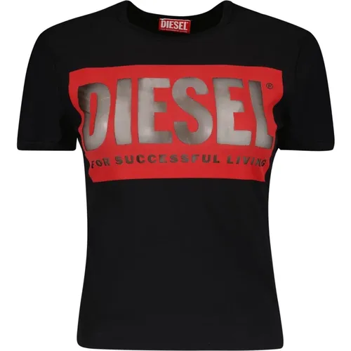 Cotton T-Malun T-shirt , female, Sizes: S, M - Diesel - Modalova