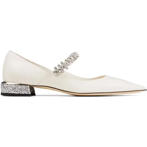 Crystal Embellished Flats , female, Sizes: 4 1/2 UK - Jimmy Choo - Modalova