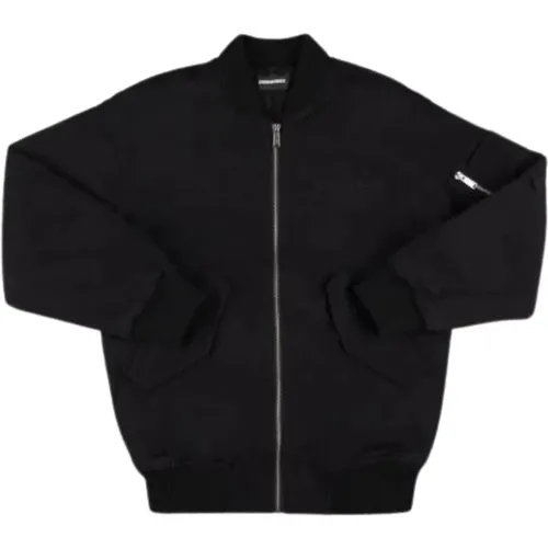 Schwarze Bomberjacke Dsquared2 - Dsquared2 - Modalova