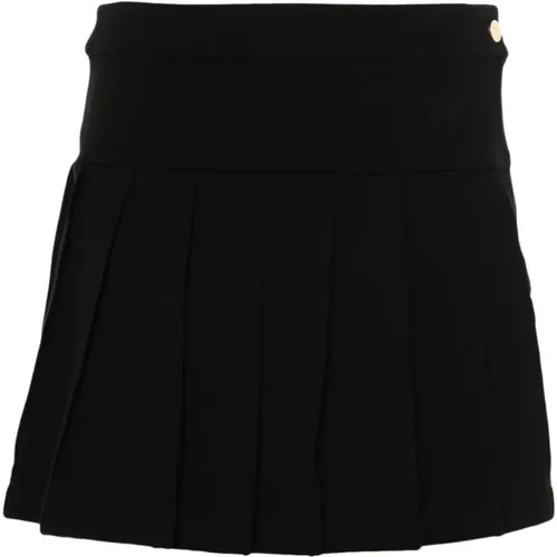 Monogram Pleated Mini Skirt , female, Sizes: XS - Palm Angels - Modalova