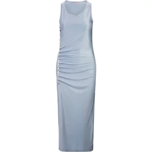 Sleeveless Draped Dress , female, Sizes: 2XS, S, XS - Paco Rabanne - Modalova