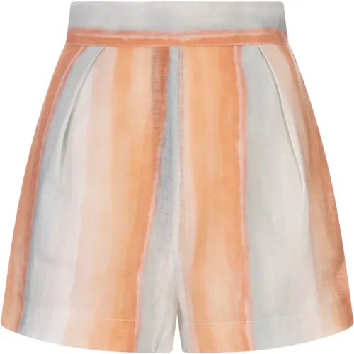 MultiColour Linen Guia Shorts , female, Sizes: M, L, XL - Amotea - Modalova