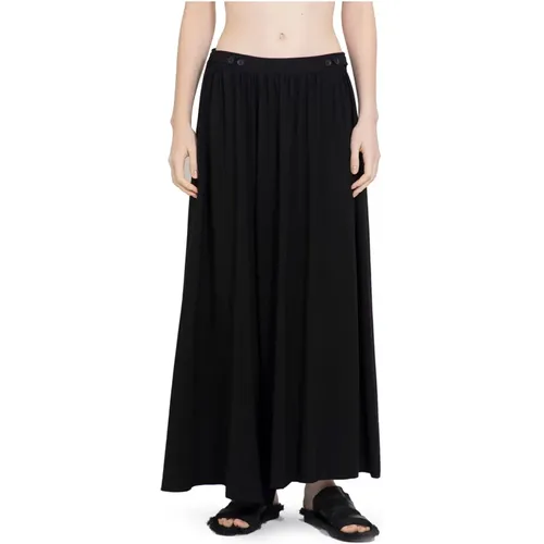 Gathered Skirt Pants Drop Crotch , female, Sizes: S - Yohji Yamamoto - Modalova