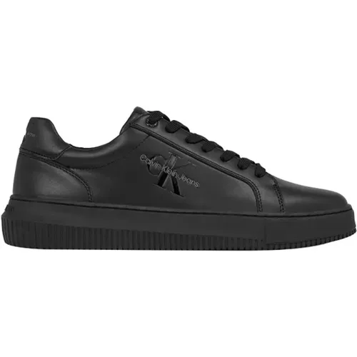 Schwarze Urbane Sneakers , Herren, Größe: 44 EU - Calvin Klein - Modalova