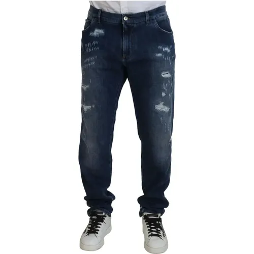 Elegant Skinny Jeans , male, Sizes: 5XL - Dolce & Gabbana - Modalova