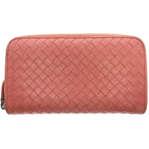 Pre-owned Leather wallets , female, Sizes: ONE SIZE - Bottega Veneta Vintage - Modalova