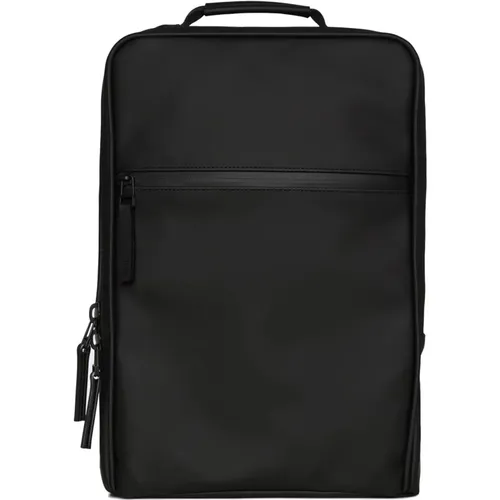 Book Backpack with Zip Closure , female, Sizes: ONE SIZE - Rains - Modalova