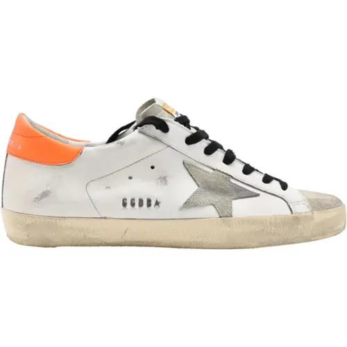 Weiß Eis Orange Fluo Sneakers , Herren, Größe: 43 EU - Golden Goose - Modalova