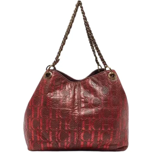 Pre-owned Leather handbags , female, Sizes: ONE SIZE - Carolina Herrera Pre-owned - Modalova