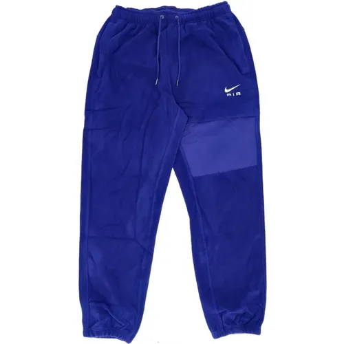 Winter Fleece Trainingshose Blau/Weiß , Herren, Größe: L - Nike - Modalova