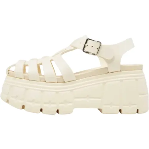 Pre-owned Rubber sandals , female, Sizes: 4 UK - Miu Miu Pre-owned - Modalova