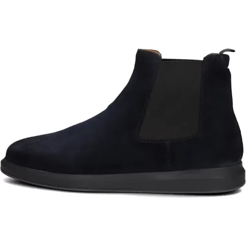 Blaue Wildleder Chelsea Boots 25858 , Herren, Größe: 39 EU - Magnanni - Modalova