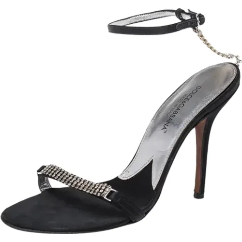 Pre-owned Satin sandals , Damen, Größe: 36 1/2 EU - Dolce & Gabbana Pre-owned - Modalova