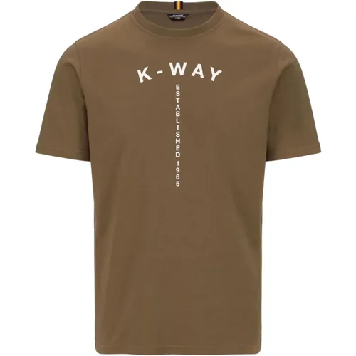 T-Shirt , male, Sizes: 2XL - K-way - Modalova