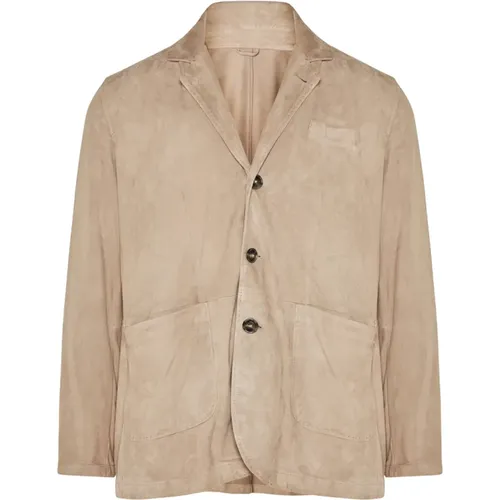 Dallas' suede jacket , male, Sizes: 4XL, 2XL - Barba - Modalova