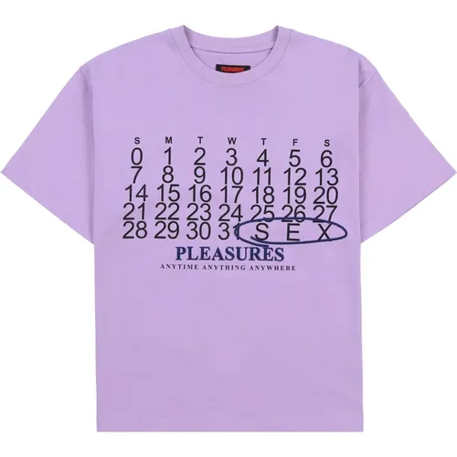 Grafisches Baumwoll-T-Shirt mit gemischtem Druck - Pleasures - Modalova