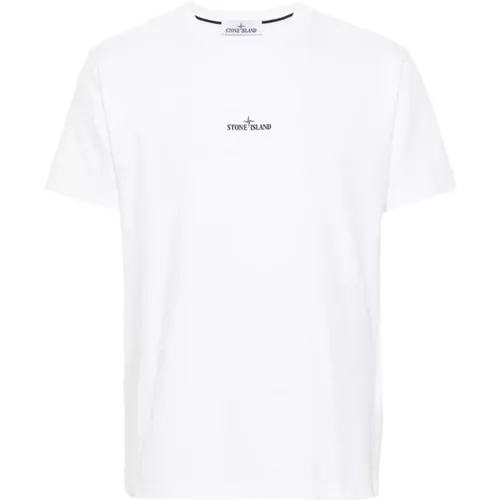 Logo Print Jersey T-shirt , male, Sizes: M, S, L, XL - Stone Island - Modalova