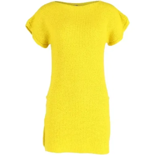 Pre-owned Wool dresses , female, Sizes: M - Hermès Vintage - Modalova