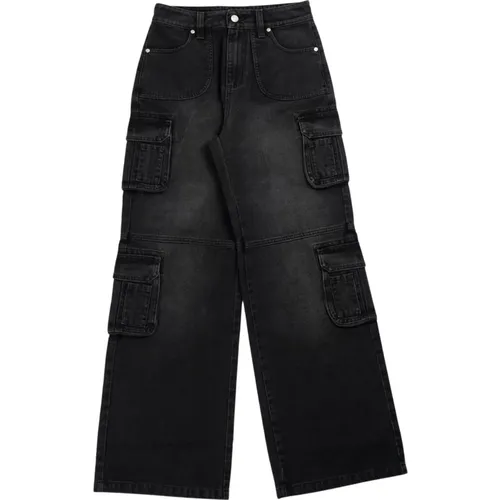 Schwarze Denim Cargo Hose MISBHV - MISBHV - Modalova