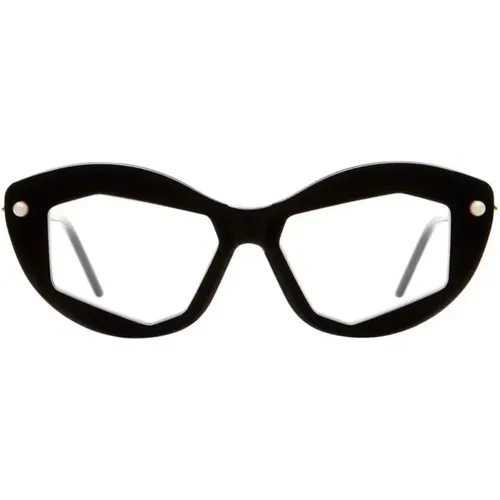 Schwarze Shine RX Oval Cat-Eye Brille , Damen, Größe: ONE Size - Kuboraum - Modalova
