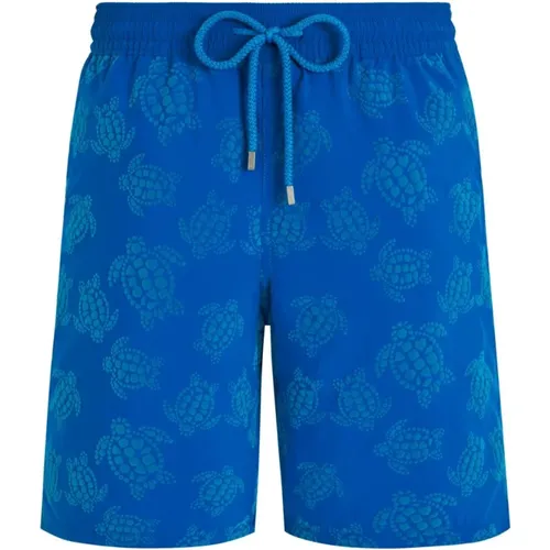 Lange Vendôme Turtles Badeshorts für Herren , Herren, Größe: M - Vilebrequin - Modalova