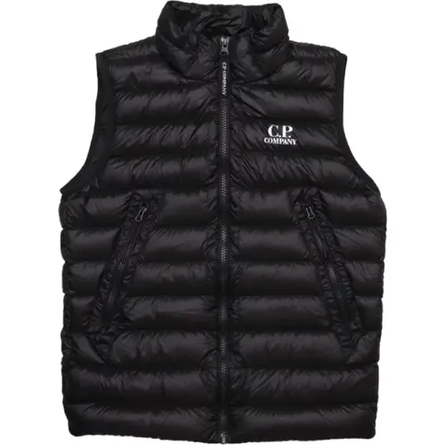 Schwarze ärmellose Jacke für Kinder - C.P. Company - Modalova