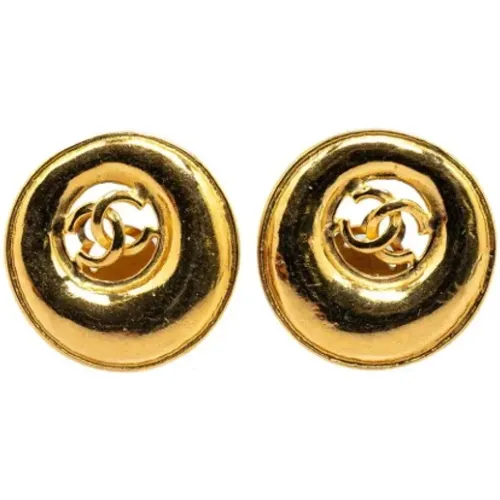 Pre-owned Metal earrings , female, Sizes: ONE SIZE - Chanel Vintage - Modalova