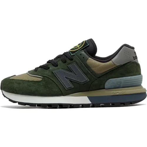 Legacy x Stone Island Dunkelgrüne Sneakers - New Balance - Modalova