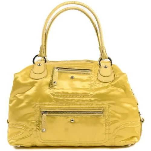 Gelbe Stoffhandtasche , Damen, Größe: ONE Size - TOD'S - Modalova